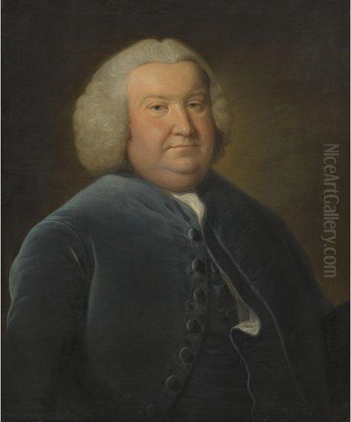 Portrait Of Thomas Vesey Oil Painting by Mason Chamberlin