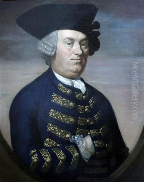 Portrait Of Osmond Cook Lt Col Of The White Regiment Oil Painting by Mason Chamberlin