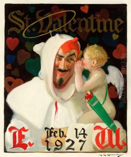 Cover Illustration: St. Valentine's Day Oil Painting by Charles Edward Chambers