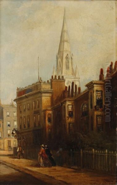 Hercules Buildings, Lambeth Oil Painting by George Chambers