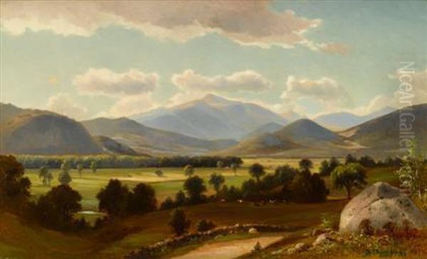 Conway Meadows And Mt. Washington Oil Painting by Benjamin Champney