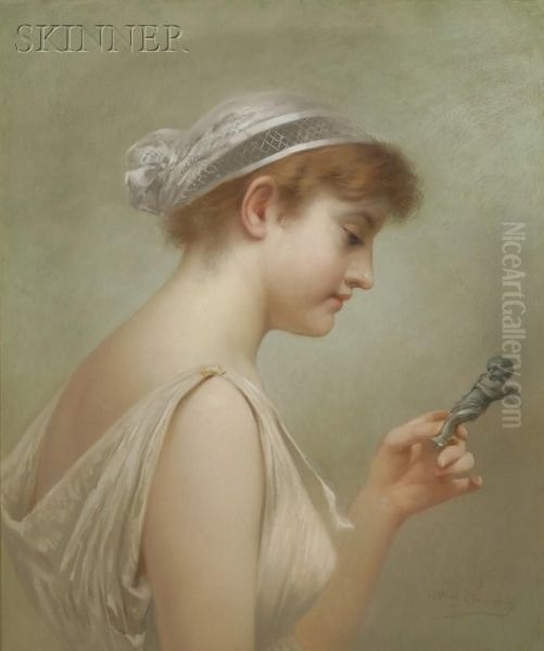 Dreams Of Love Oil Painting by James Wells Champney