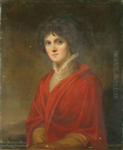 Portraitof Frances Mary Nelthorpe Oil Painting by John Westbrooke Chandler