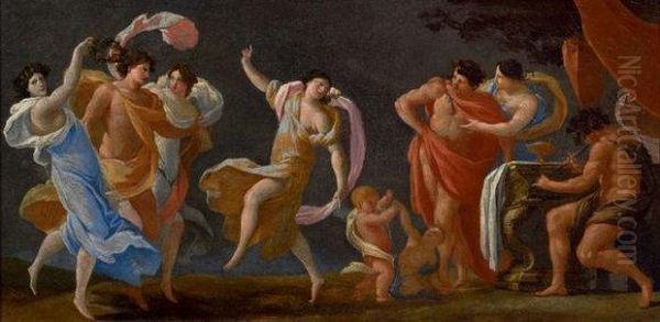 Bacchanale Oil Painting by Nicolas Chaperon