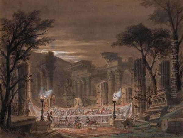 Valpurgis Oil Painting by Philippe-Marie Chaperon