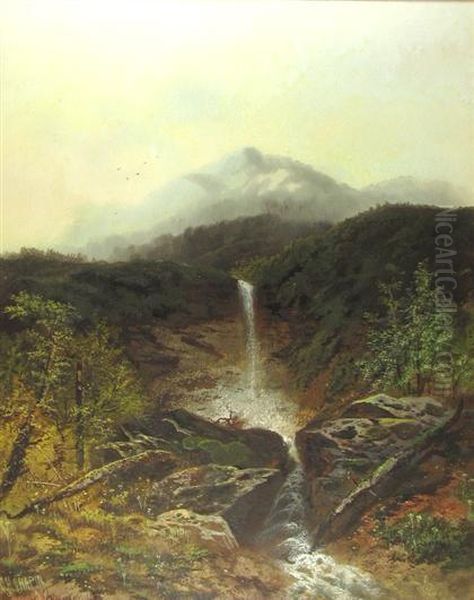 Mountain Landscape Oil Painting by Charles H. Chapin