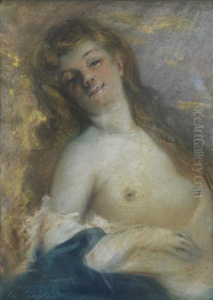 Le Modele Oil Painting by Charles Josua Chaplin