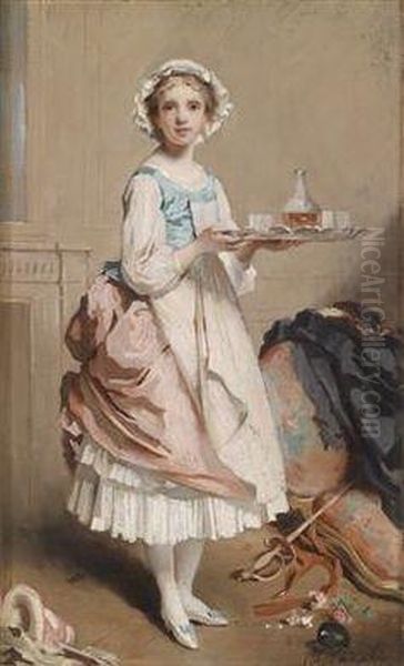 The Parlour Maid Oil Painting by Charles Josua Chaplin