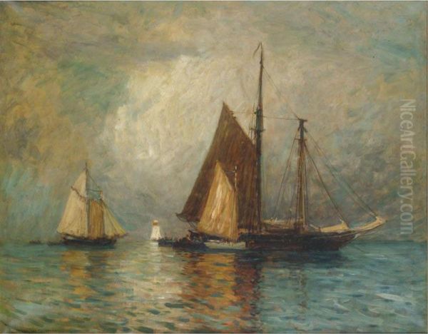 Sailing Oil Painting by Carlton Theodore Chapman