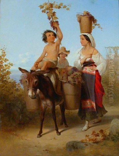 Bacchanal Oil Painting by John Gadsby Chapman