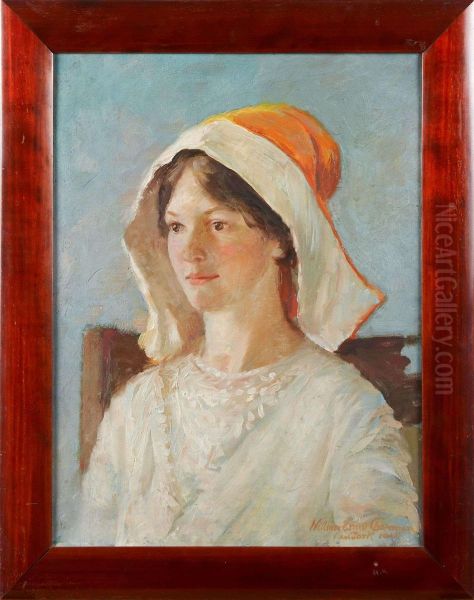 Portratt Av Froken Prytz Oil Painting by William Ernest Chapman