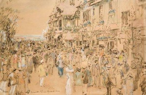 La Rue Gontat Oil Painting by Pierre Chapuis