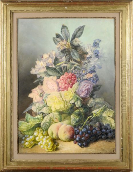 Nature Morte. Oil Painting by Francois Charette-Duval