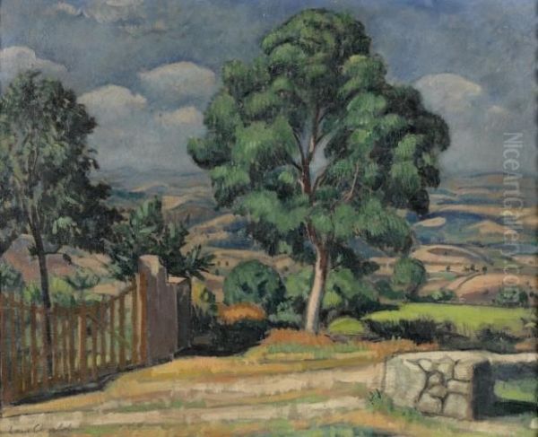 Vue Sur La Vallee Oil Painting by Louis Charlot