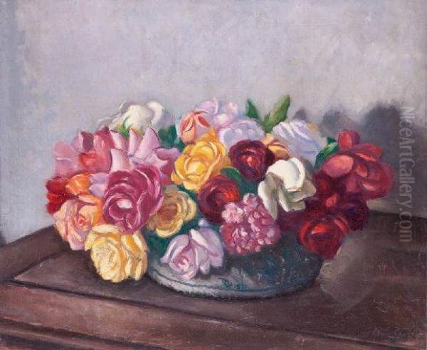 Bouquet De Fleurs by Louis Charlot