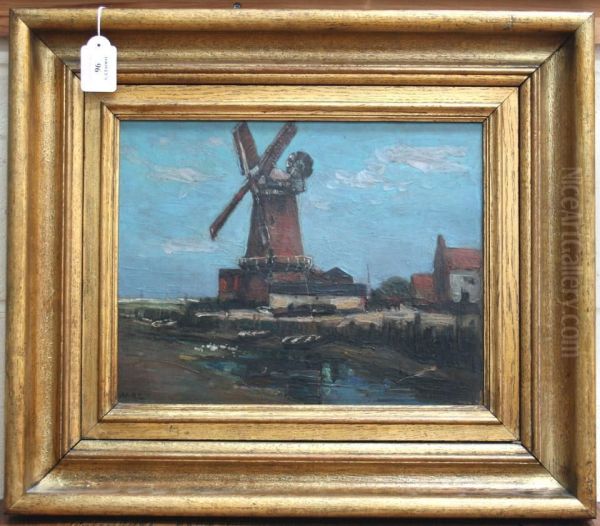 The Mill, Cley, Norfolk Oil Painting by William Henry Charlton