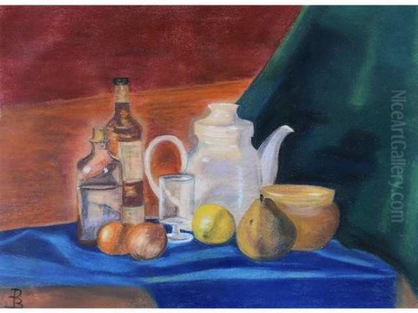 La Cafetiere Oil Painting by Constance M. Blondel Charpentier