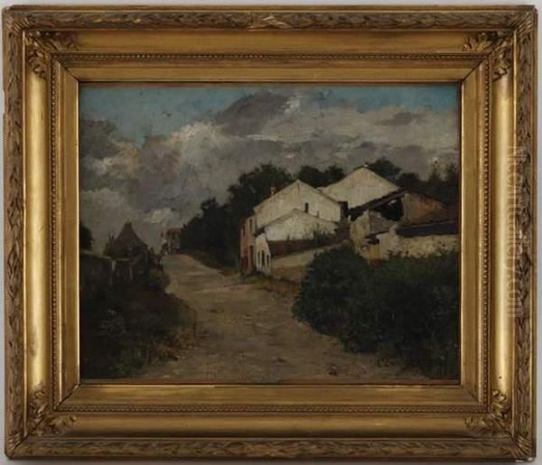 Village De Campagne Oil Painting by Eugene Charpentier