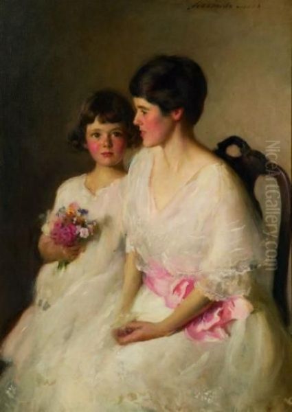 The Two Alices Oil Painting by Adelaide Cole Chase