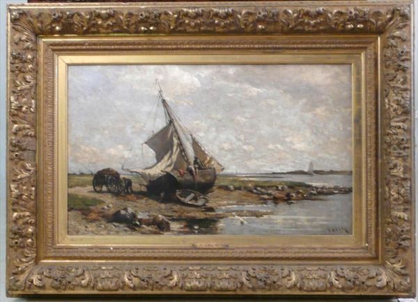 Maritime Coastal Scene by Harry Chase