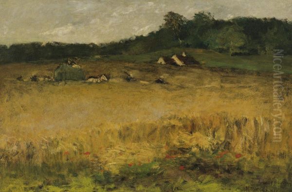 Wheat Field Oil Painting by William Merritt Chase