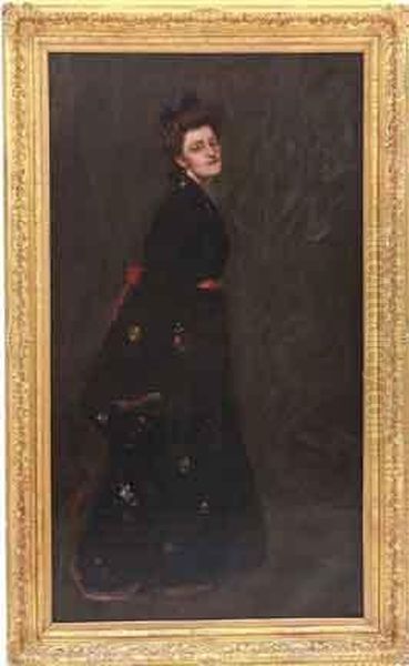 The Black Kimono Oil Painting by William Merritt Chase