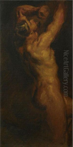 Male Nude Oil Painting by Theodore Chasseriau