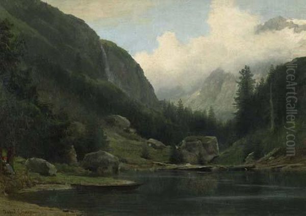 Maderanertal In Der Schweiz. Oil Painting by Alfred Chavannes