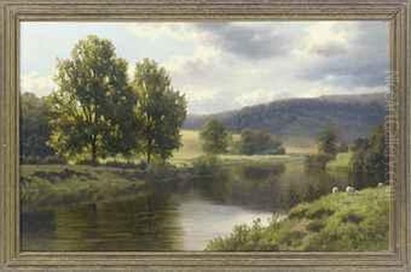 The River Avon Oil Painting by Henry Cheadle