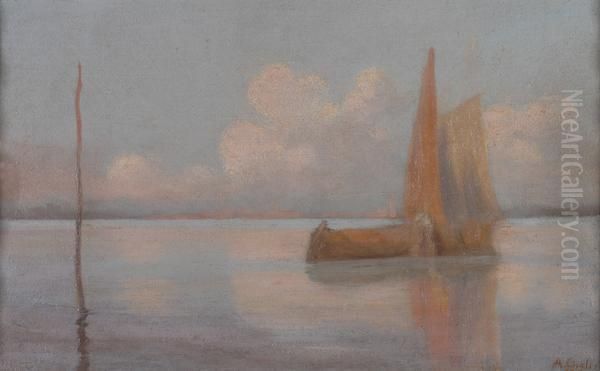 Laguna Di Venezia Oil Painting by Arturo Chelini