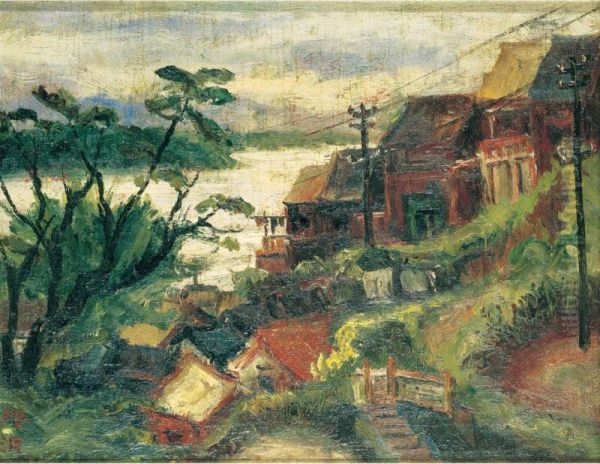 Tamshui Oil Painting by Ch'En Ch'Eng-Po Chen Chengbo