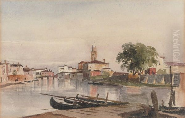 San Cypriano, Murano Oil Painting by Harriet Cheney