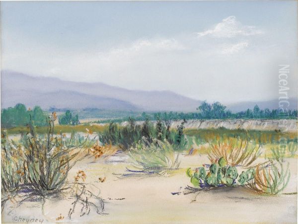 Southwest Desert Oil Painting by Russell Cheney