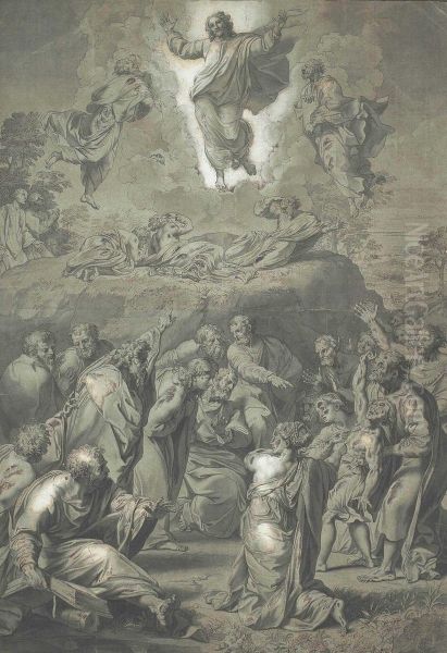 The Transfiguration, After Raphael Oil Painting by Louis Cheron