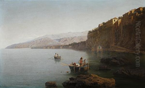 A View Of Sorrento Oil Painting by Andrea Cherubini