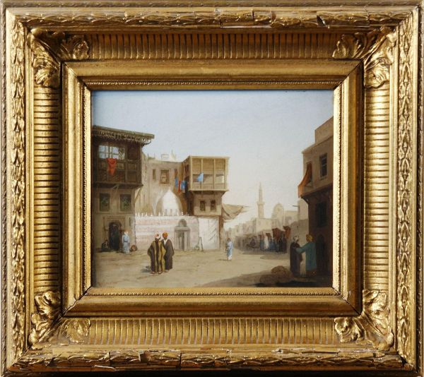 Gatuscen Oil Painting by Robert Magnus Chevalier