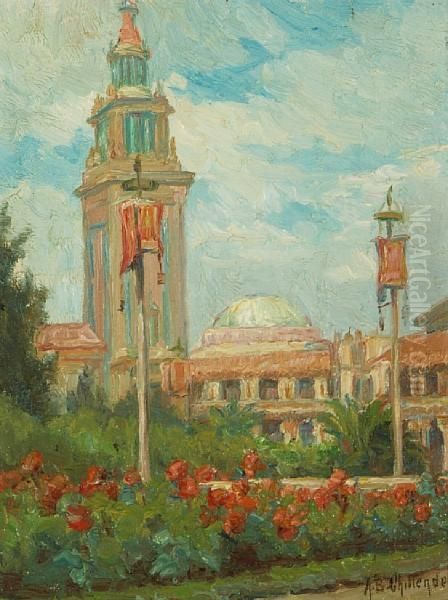 Pan Pacific International Exhibition Oil Painting by Alice Brown Chittenden