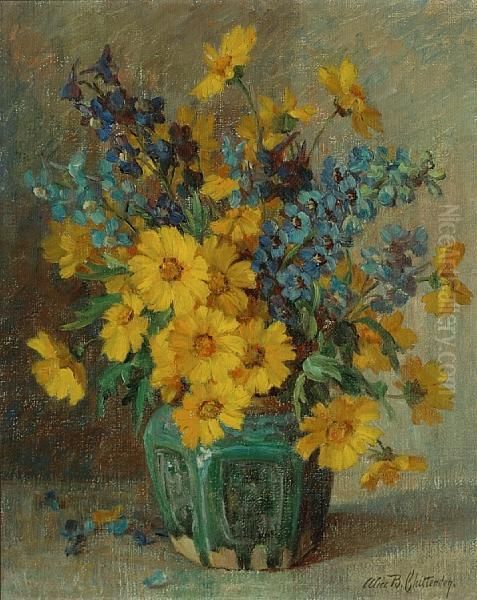 A Summer Bouquet Oil Painting by Alice Brown Chittenden