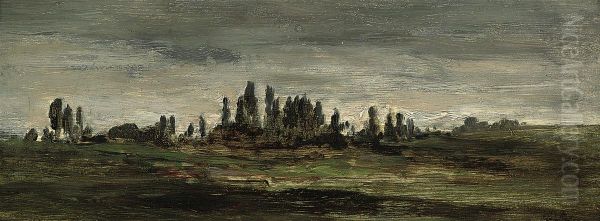 An Extensive Landscape Oil Painting by Antonin Chittussi