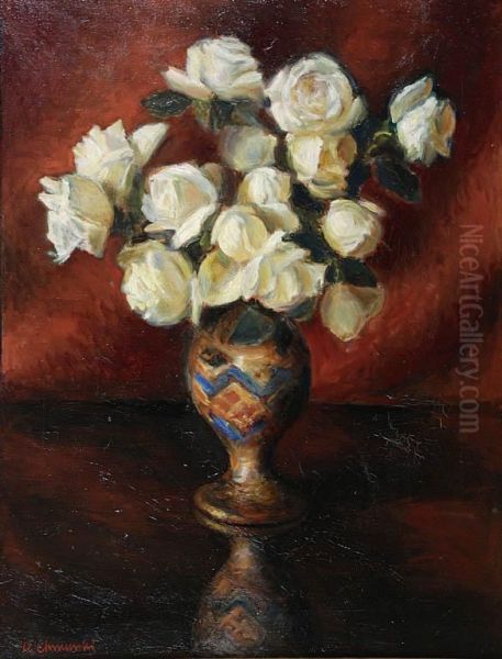 Roze Oil Painting by Kazimierz Chmurski