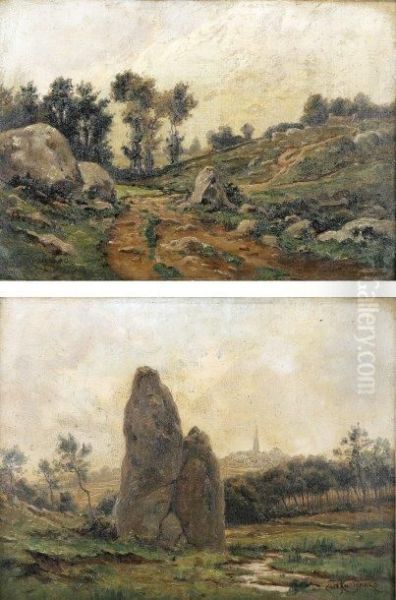 Le Chemin De Loperec Pres De Treboul by Felix Choisnard