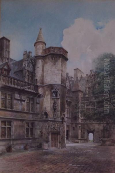 Castle Entrance Oil Painting by Paul F. Choppin