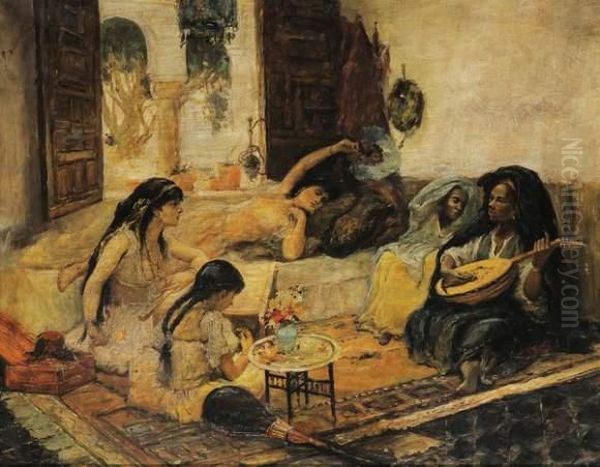 Le Harem Oil Painting by Alfred Choubrac