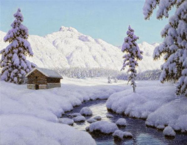 After The Snowfall Oil Painting by Ivan Fedorovich Choultse