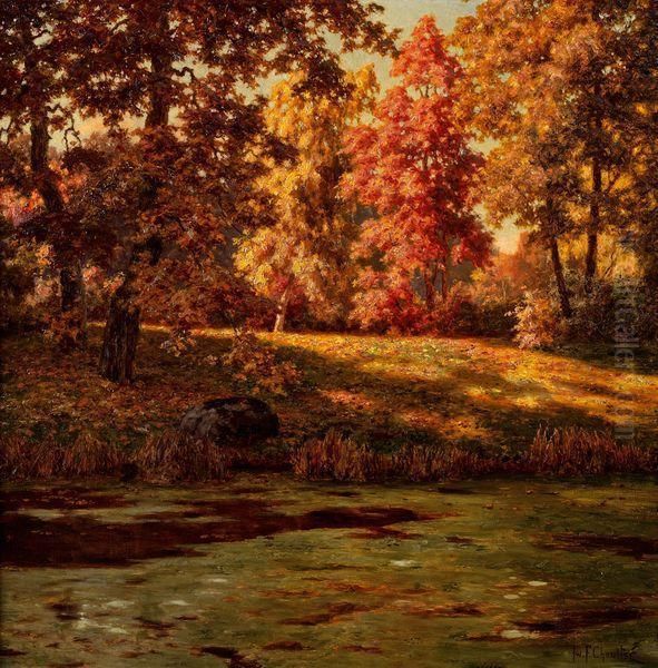 Clairiere A L'automne Oil Painting by Ivan Fedorovich Choultse