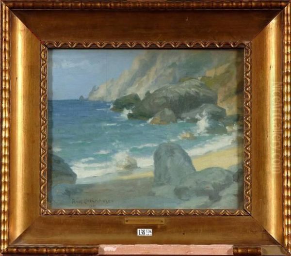 Bord De Mer Oil Painting by Hans Christiansen