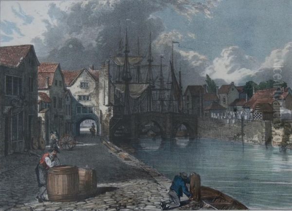 Views Of Bridgwater Oil Painting by John Chubb