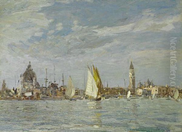 Venice From The Bacino Oil Painting by Emma Ciardi