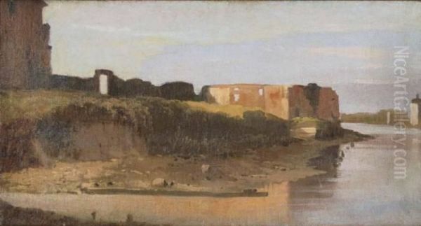 Dintorni Di Roma Oil Painting by Guglielmo Ciardi