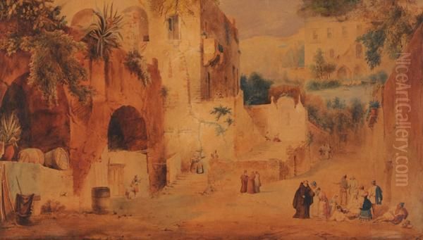 Cappella Vecchia Oil Painting by Pierre Luc Charles Ciceri